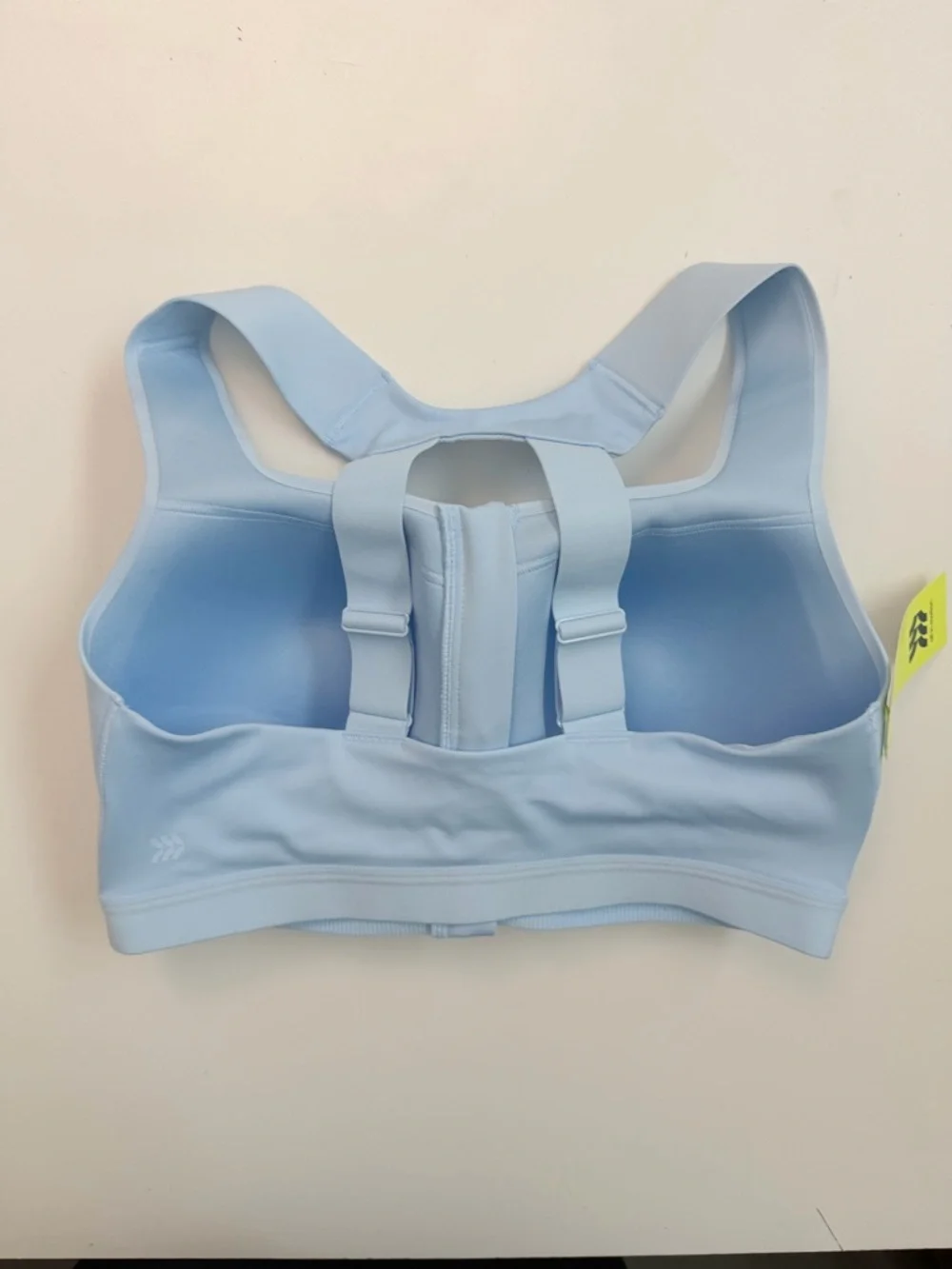 All In Motion Sports Bra High Support Impact Front Closure Zip Light Baby Blue